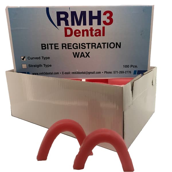 RMH3 Dental Bite Registration Blocks, Curved, 100/Pk - RMH3 Dental Bite Registration Blocks, Curved, 100/Pk (about 1kg). Excellent - Image 1