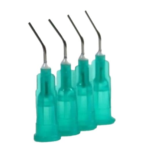 RMH3 Dental Pre-Bent Needle Tips, 21 Gauge, Green, 100/Pack - RMH3 Dental Pre-Bent Needle Tips, 21 Gauge, Green. Pack of 100 - Image 1