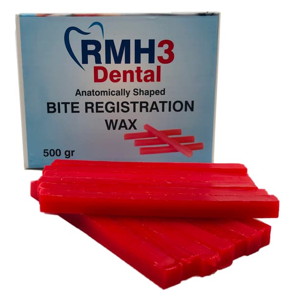 RMH3 Dental Pink Wax Bite Registration Blocks, Straight, 60/Box - RMH3 Dental Pink Wax Bite Registration Blocks-Straight - 60/Box - Image 1