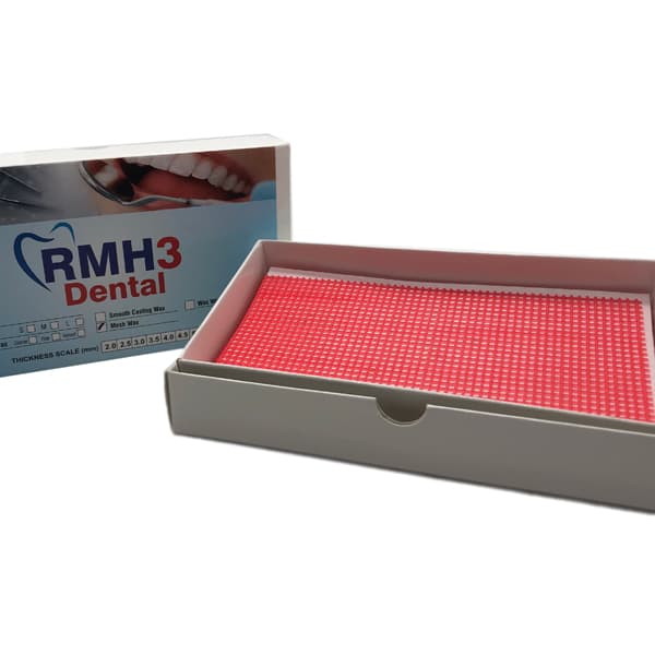 RMH3 Dental Large Mesh Wax Sheets, 15cm x 7.5cm, 10 Sheets/Box - RMH3 Dental Large Mesh Wax 15cm x 7.5cm 10 Sheets/bx - Image 1
