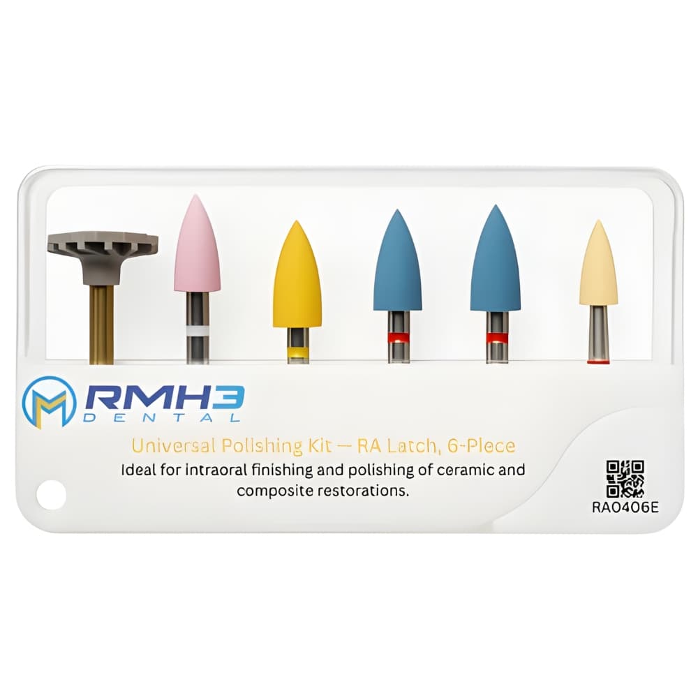 RMH3 Dental 6-Piece Universal Polishing Kit, RA Shank, 1/Pk - RMH3 Dental 6-Piece Universal Polishing Kit, 1/Pk - Image 1