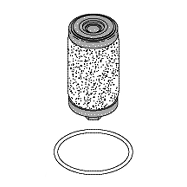 RPI Mist Filter, 0.3 Micron, Non-Woven Fabric, 0.82" OD x 1.54" Lg, OEM 25-04351-001 - RPI Mist Filter 0.3 Micron, Non-Woven Fabric, Size: .82" OD x 1.54" Lg - Image 1