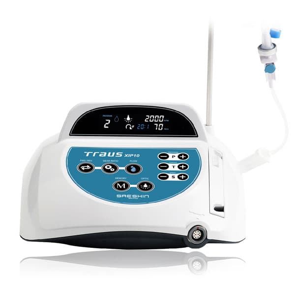 Saeshin Advanced Implant Motor Set, 20:1 Optic with E-type Micromotor (MBP10SL), Contra Angle (CRB26LX), Console, Foot Pedal & Accessories - Saeshin Advanced Implant Motor Set, 20:1, Optic. Includes: - Image 1