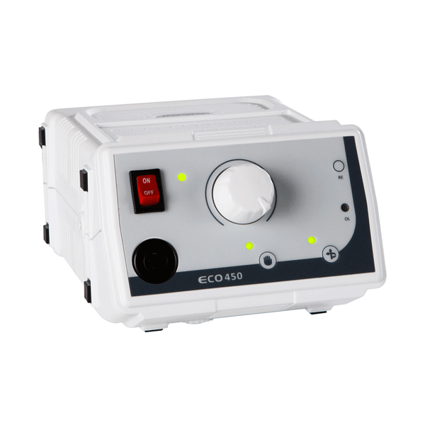 Marathon ECO-450 Brush Motor Complete Set with Control Box, Foot Pedal, SH37SN Handpiece, and HP Holder (45,000 RPM, 110-120V) - Marathon ECO-450 Brush Motor, Complete Set - Image 1