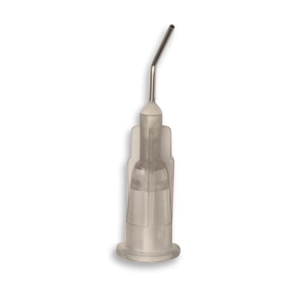 Safe-Dent Pre-Bent Applicator Needle Tips, 22 Gauge, Grey, Blunt-End, Case of 25x100/Bag, 2500/Case - Safe-Dent Pre-Bent Applicator Needle Tips, 22 Gauge-Grey, Case of 25x100/Bag - Image 1