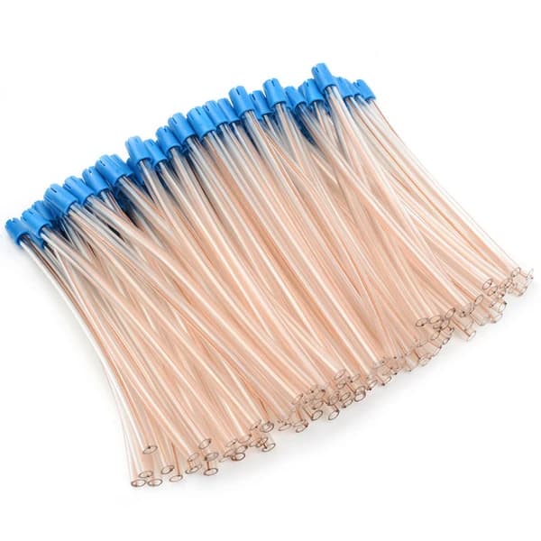 Safe-Dent 6" Saliva Ejectors, Plastic, Clear with Blue Tip, Shape and Stay, 1000/Pk - Safe-Dent 6" Saliva Ejectors Plastic Clear w/Blue Tip 1000/Pk. Shape and Stay - Image 1