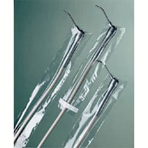 Safe-Dent Clear Syringe Sleeve Covers, 2.5" x 10", Fits Most 3-Way Syringes, 12000/Box - Safe-Dent 2.5" x 10" Clear Syringe Sleeve Covers,12000/Box. Fits most 3-way - Image 1