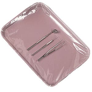 Safe-Dent Tray Sleeves, Clear Plastic, Disposable, 10.5" x 14", 500/Pk - Safe-Dent Tray Sleeves 10.5" x 14" 500/Pk. Clear Plastic, Disposable. Sleeves - Image 1
