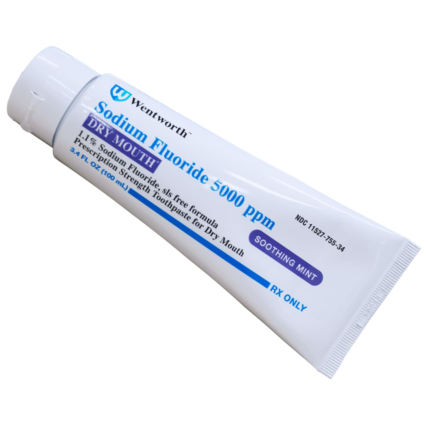 Wentworth 1.1% Sodium Fluoride Dry Mouth Toothpaste, Soothing Mint, 3.4 fl oz Tube, 1/Pk - Wentworth 1.1% Sodium Fluoride Dry Mouth Toothpaste, Soothing Mint, 3.4 fl oz Tube, 1/Pk - Image 1