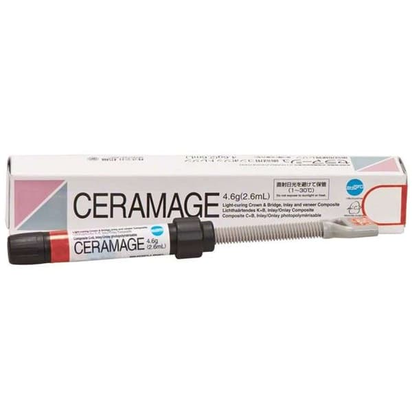 Shofu Ceramage Body C3 Light-Curing Microhybrid Composite, 2.6ml (4.6g) Syringe - Ceramage Body C3 - 1x 2.6ml (4.6g) Syringe. Light-curing microhybrid composite - Image 1
