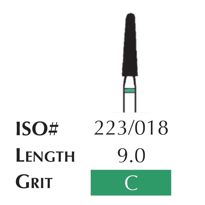 Shofu Robot Diamonds FG #835 Coarse Grit, Round End Taper Diamond Bur, 6/Pk, ISO 223/018 - Robot Diamonds FG #835 Coarse Grit, Round End Taper Diamond 6/Pk. - Image 1