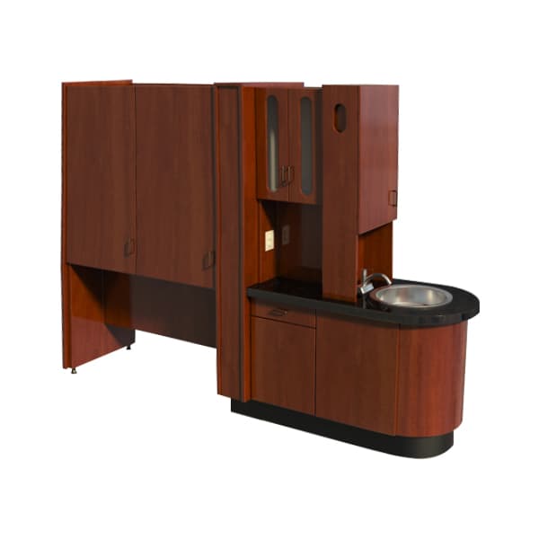 Signature II Center Island Unit, 100"W x 22"D x 80"H, Custom Plywood, with X-Ray Mounting Column - Signature II Center Island Unit 100"W x 22"D x 80"H. Custom made with 100% - Image 1