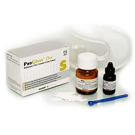 Silmet ProGlass One Glass Ionomer Luting Cement, Powder & Liquid Kit, 17g Powder + 7ml Liquid - ProGlass One Glass Ionomer Luting Cement, Powder & Liquid Kit, chemically bonds - Image 1