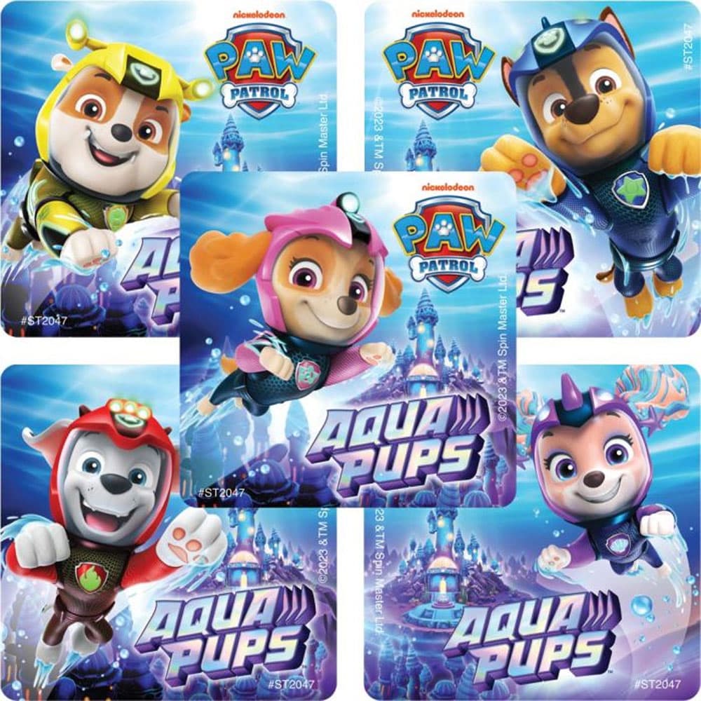 SmileMakers Latex-Free Paw Patrol Stickers, 2"-12", Assorted Designs, 100/Pk - SmileMakers Latex-free Paw Patrol Stickers, 2"-12", Assorted Designs, 100/Pk - Image 1