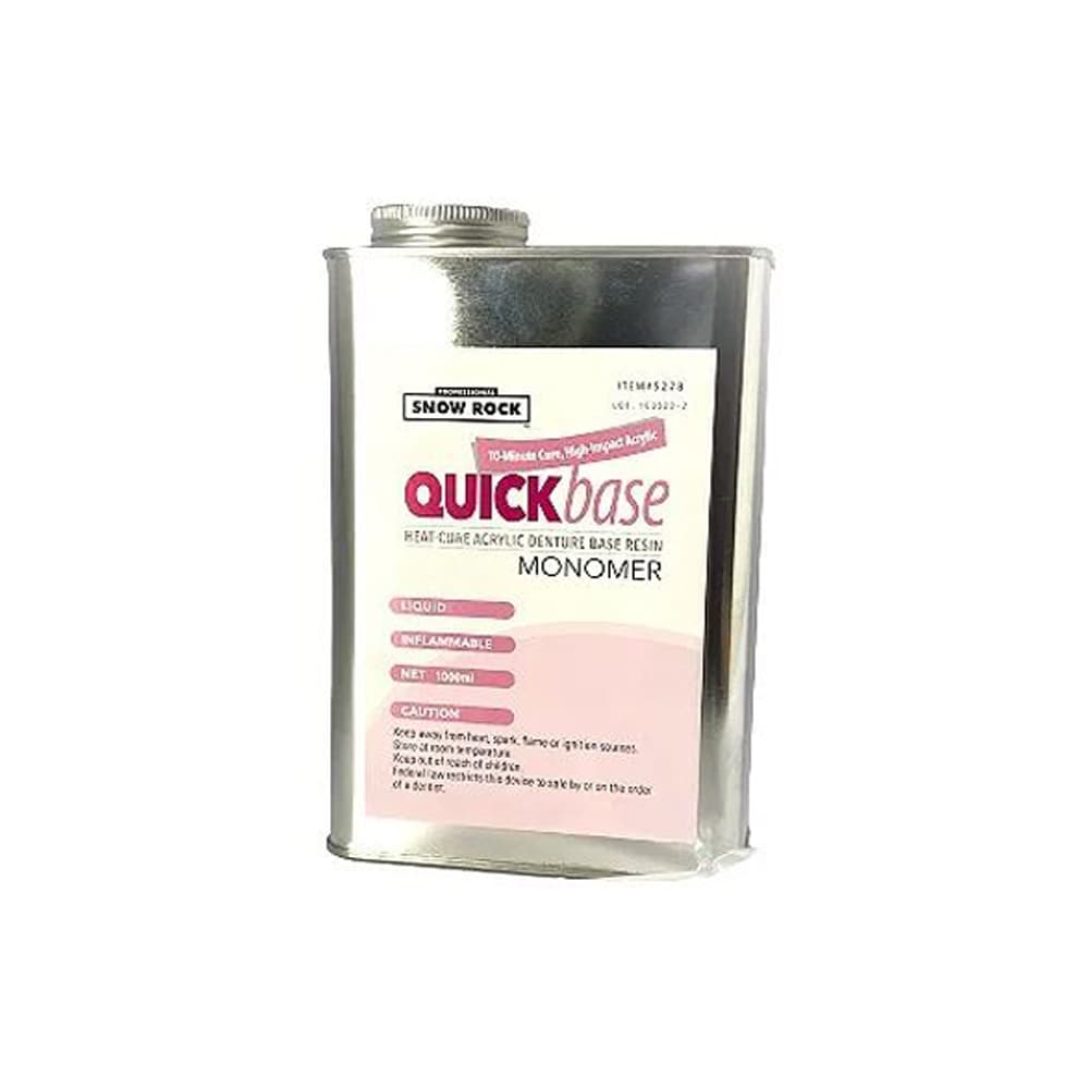 QuickBase Liquid Denture Resin, Heat Cure, 4/Case - QuickBase Liquid - Image 1