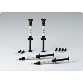Spident Base-it Base & Liner 2, Light-Curing Calcium Hydroxyapatite Cavity Liner, 2 x 2g Syringes with Tips - Base-it Base & Liner 2 - 2 Gm. Syringes & Tips. Light-Curing containing Calcium - Image 1
