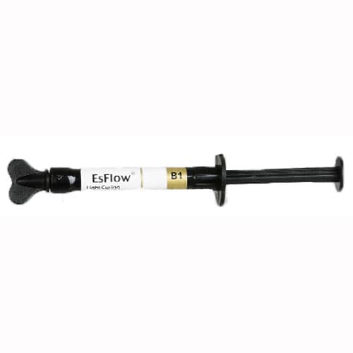 Spident EsFlow B1 Flowable Light-Cured Resin Composite Syringes, Radiopaque, 2 x 2g Syringes with Tips (Export Package) - EsFlow B1 Syringes EXPORT PACKAGE. Flowable Light-cured Resin Composite - Image 1