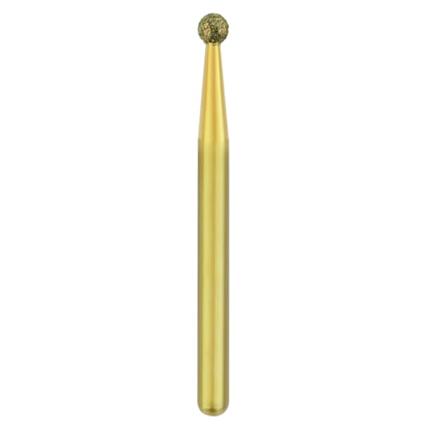 TriRockDental Zirconia Cutting Diamond FG #801-012, Fine Grit, Round, 10/Pk - TriRockDental Zirconia Diamond FG #801-012 Fine, Round 10/Pk - Image 1