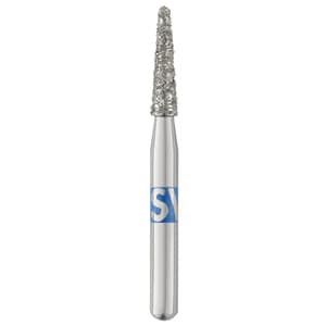 Piranha Diamonds FG #856.016 Medium Grit, Round End Taper, Single Use Diamond Bur, 25/Box - Piranha Diamonds FG #856.016 Medium Grit, Round End Taper, Single Use Diamond - Image 1
