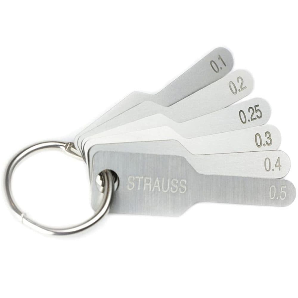 Magic Strip Stainless Steel Orthodontic IPR Six Gauge Set (0.1mm, 0.2mm, 0.25mm, 0.3mm, 0.4mm, 0.5mm) - Magic Strip Stainless Steel Orthodontic IPR Six Gauge Set. Includes: - Image 1