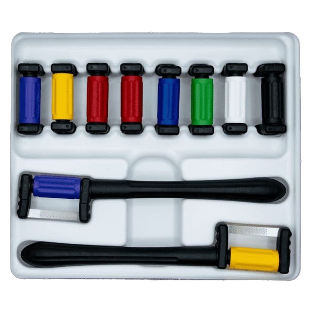 Magic Strip Guided IPR Starter Kit with 2 Handles and 10 Strips (MSG0.07SS, MSG010DS, MSG015DS, MSG020DS, MSG030DS, MSG040DS, MSG050DS) - Magic Strip Guided IPR Starter Kit. Includes: - Image 1
