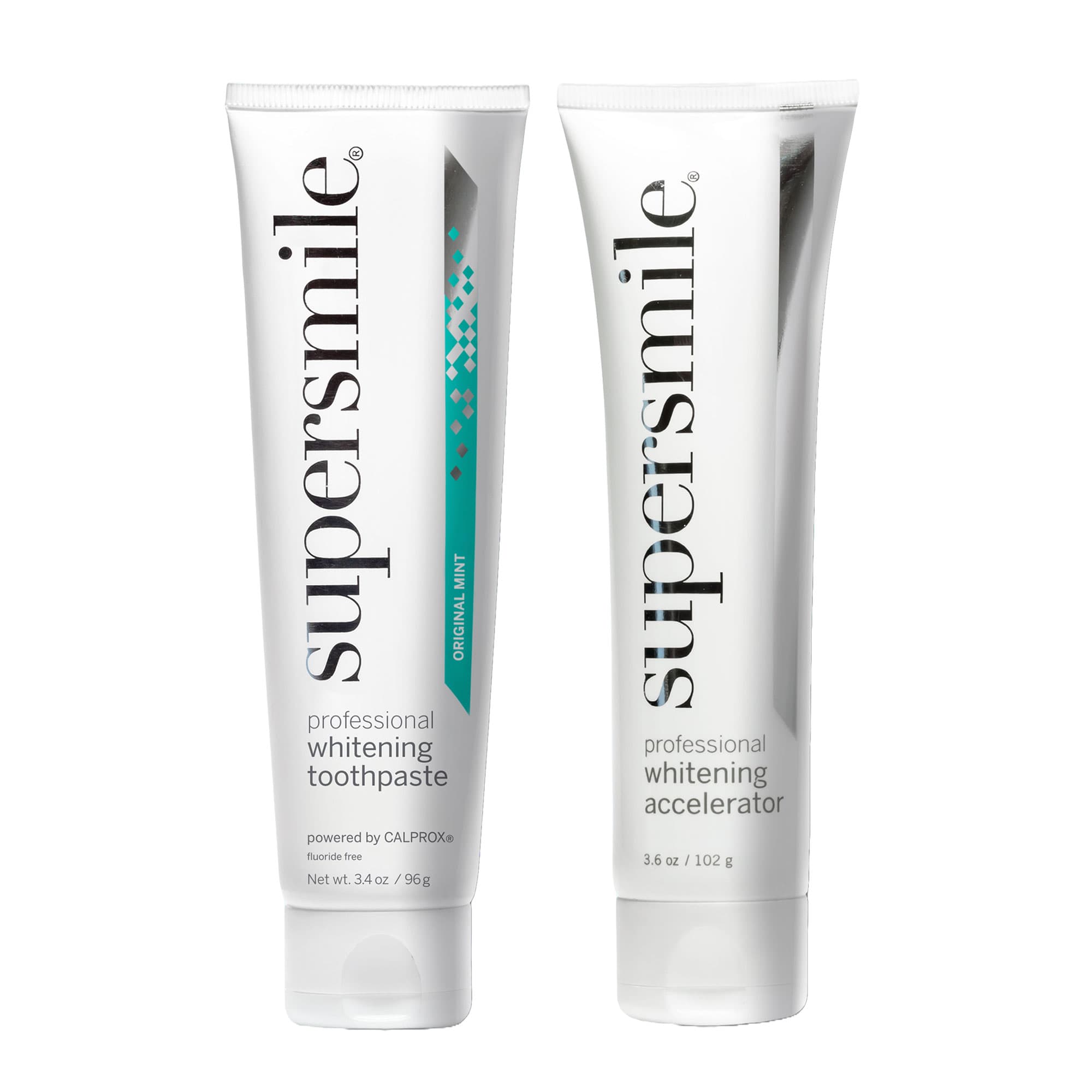 SuperSmile Fluoride-Free Professional Whitening Toothpaste, 3.4 oz Tube with 3.6 oz Whitening Accelerator, 90-Day Supply, 1/Pk - SuperSmile Fluoride-Free Professional Whitening Toothpaste, 3.4Oz. Tube, 1/Pk. Includes: - Image 1