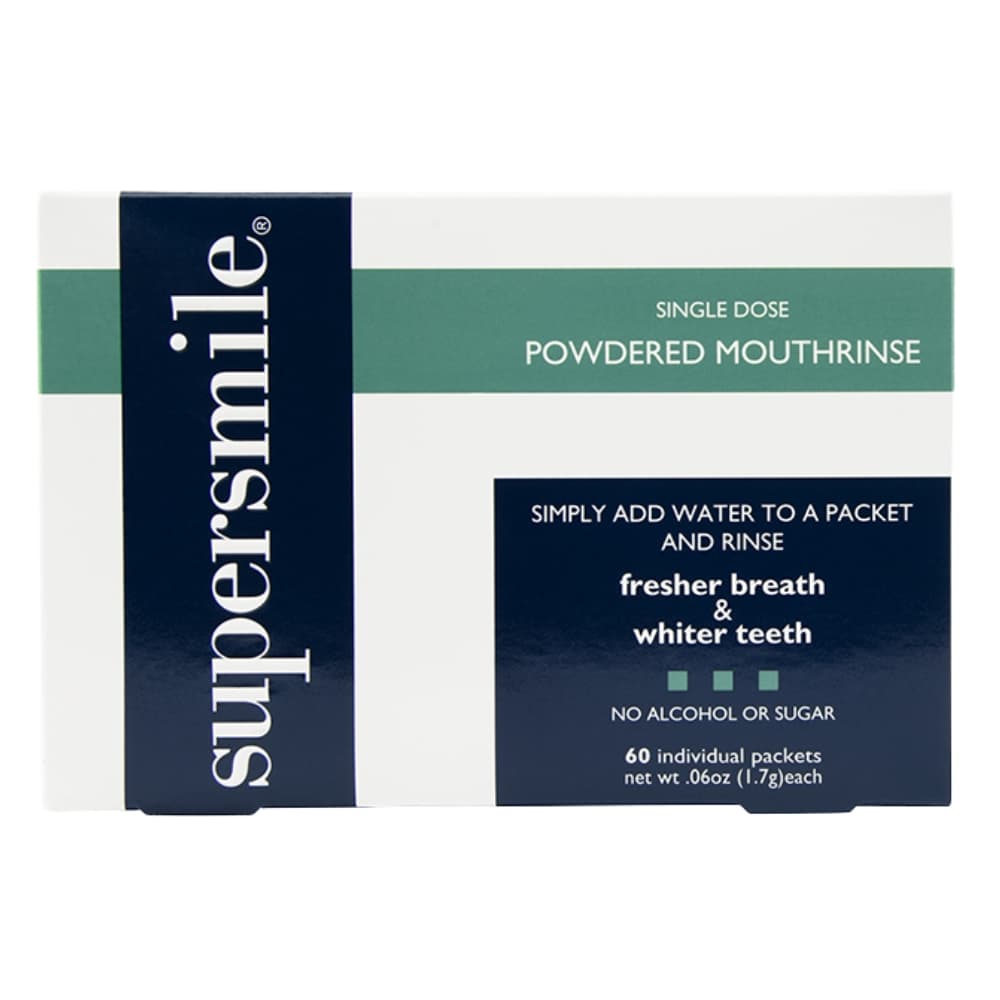 SuperSmile Single-Dose Whitening Powdered Mouthrinse, 1.7g Packet, 60/Pk - SuperSmile Single-Dose Whitening Powdered Mouthrinse, 1.7g Packet, 60/Pk - Image 1
