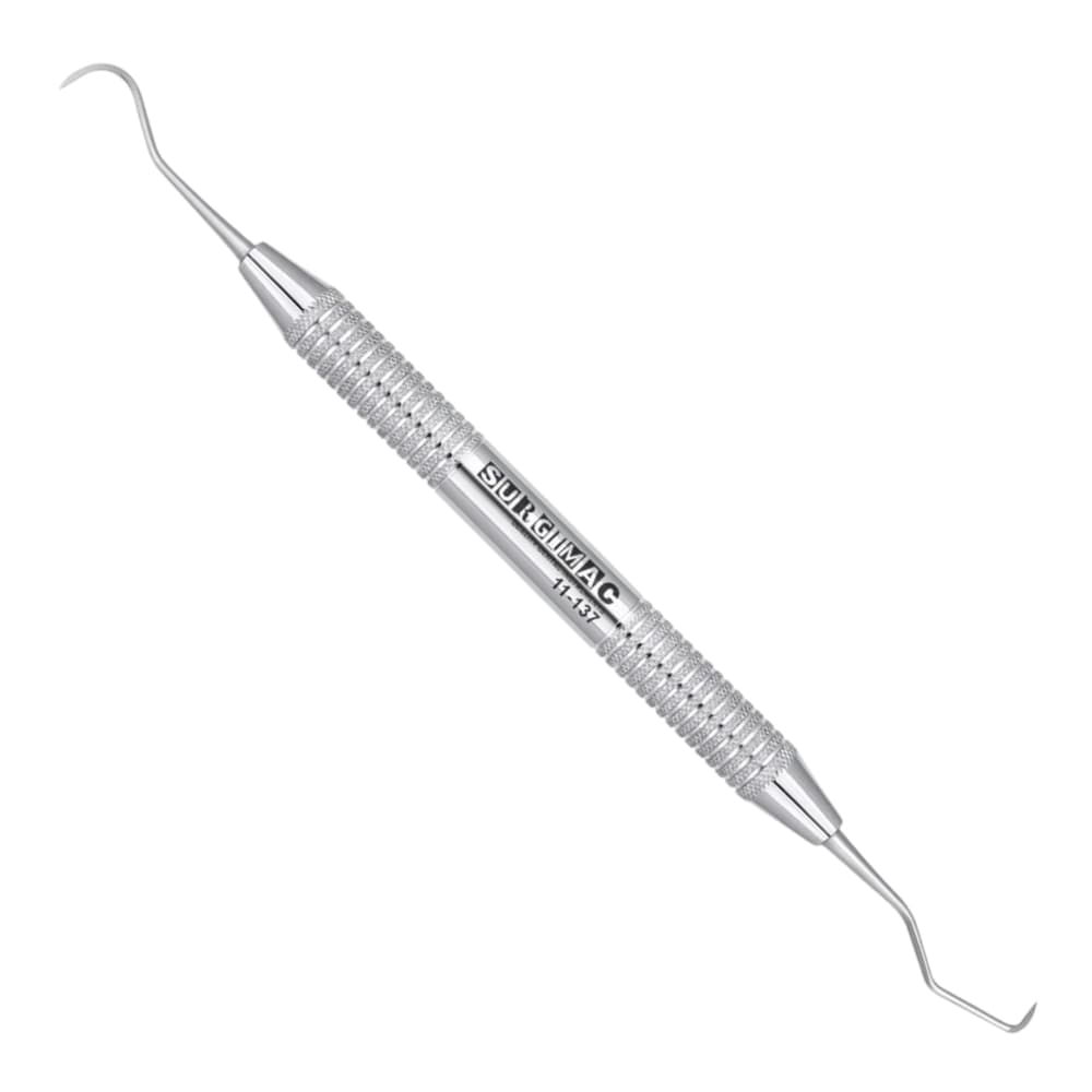 Surgimac Air Series 137 Double-Ended Stainless Steel Sickle Scaler with Hollow Handle, 1/Pk - Air Series 137 Double-Ended Stainless Steel Sickle Scaler w/Hollow Handle, 1/Pk - Image 1