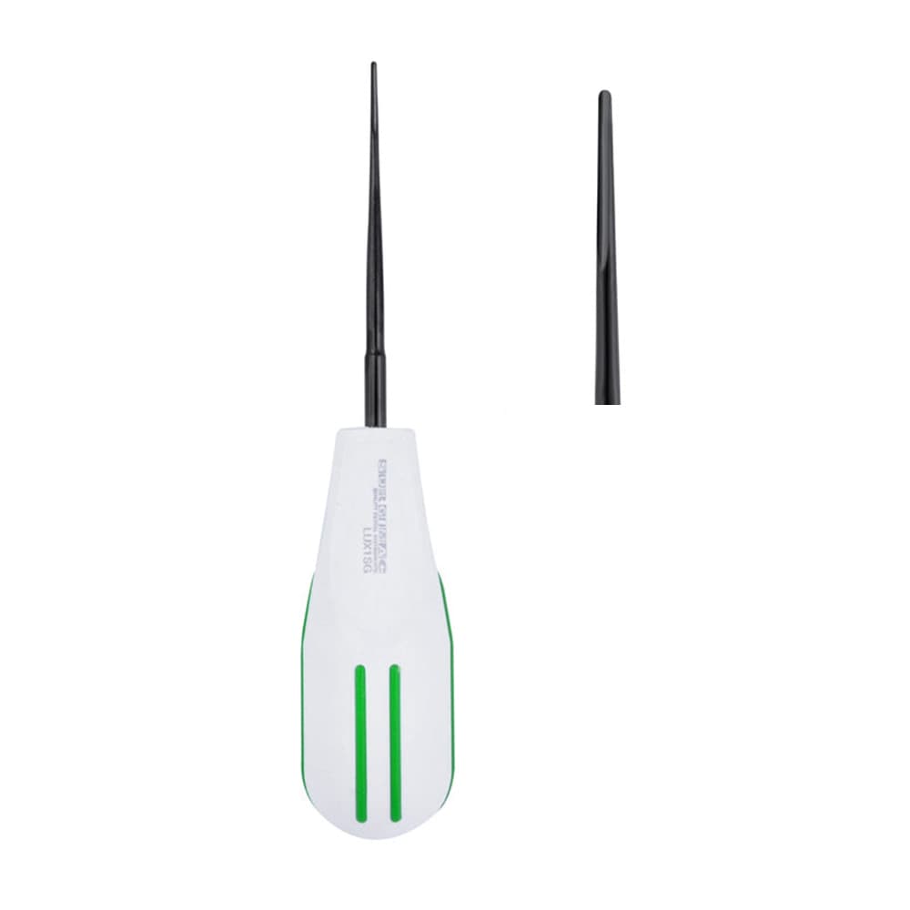SurgiMac Air Series Luxator Elevator 1.5mm, Straight Blade, Light Green Handle, Black (TiN) Tips, 1/Pk - Air Series Luxator Elevator 1.5mm, Straight Blade, Light Green Handle, Black (TiN) Tips, 1/Pk - Image 1