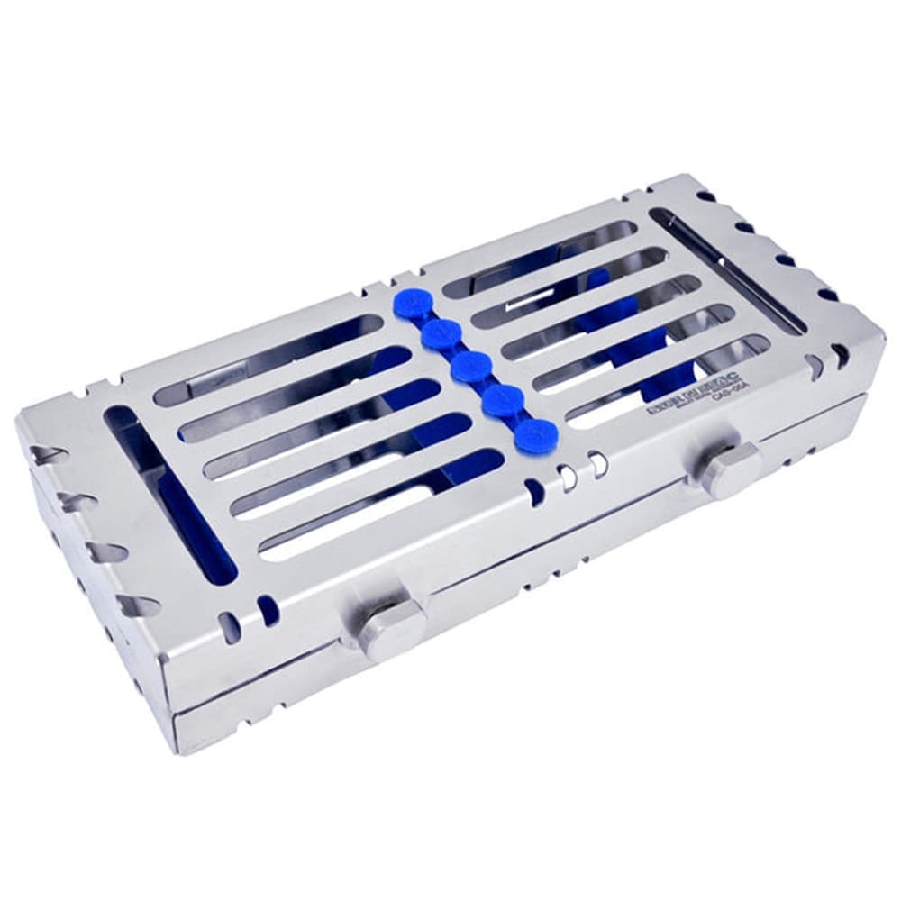 Air Series Sterilization Cassette for 5 Instruments, Stainless Steel with Silicone Holders, 1/Pk - Air Series Sterilization Cassette for 5 Instruments, Stainless Steel with Silicone Holders,1/Pk - Image 1