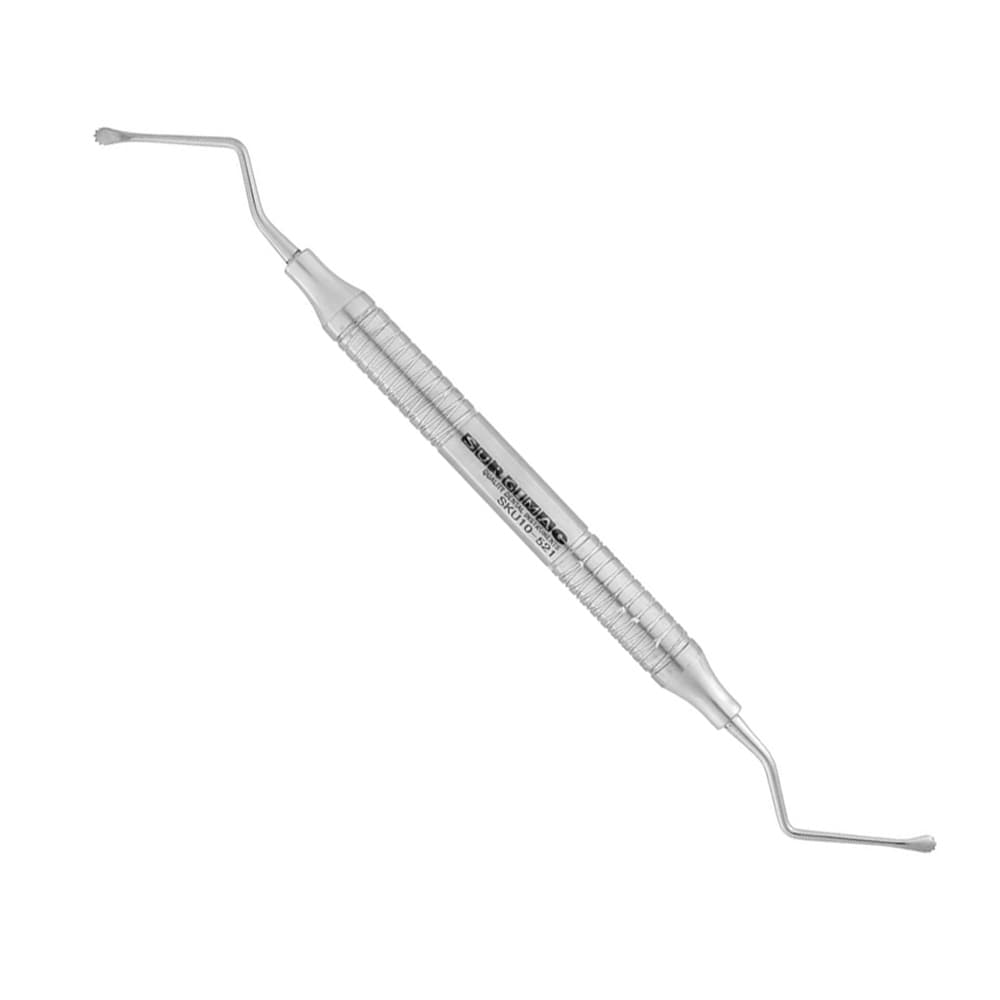 Air Series Stainless Steel #10 Miller Surgical Curette, Serrated Ends, 1/Pk - Air Series Stainless Steel #10 Miller Surgical Curette, Serrated Ends, 1/Pk - Image 1