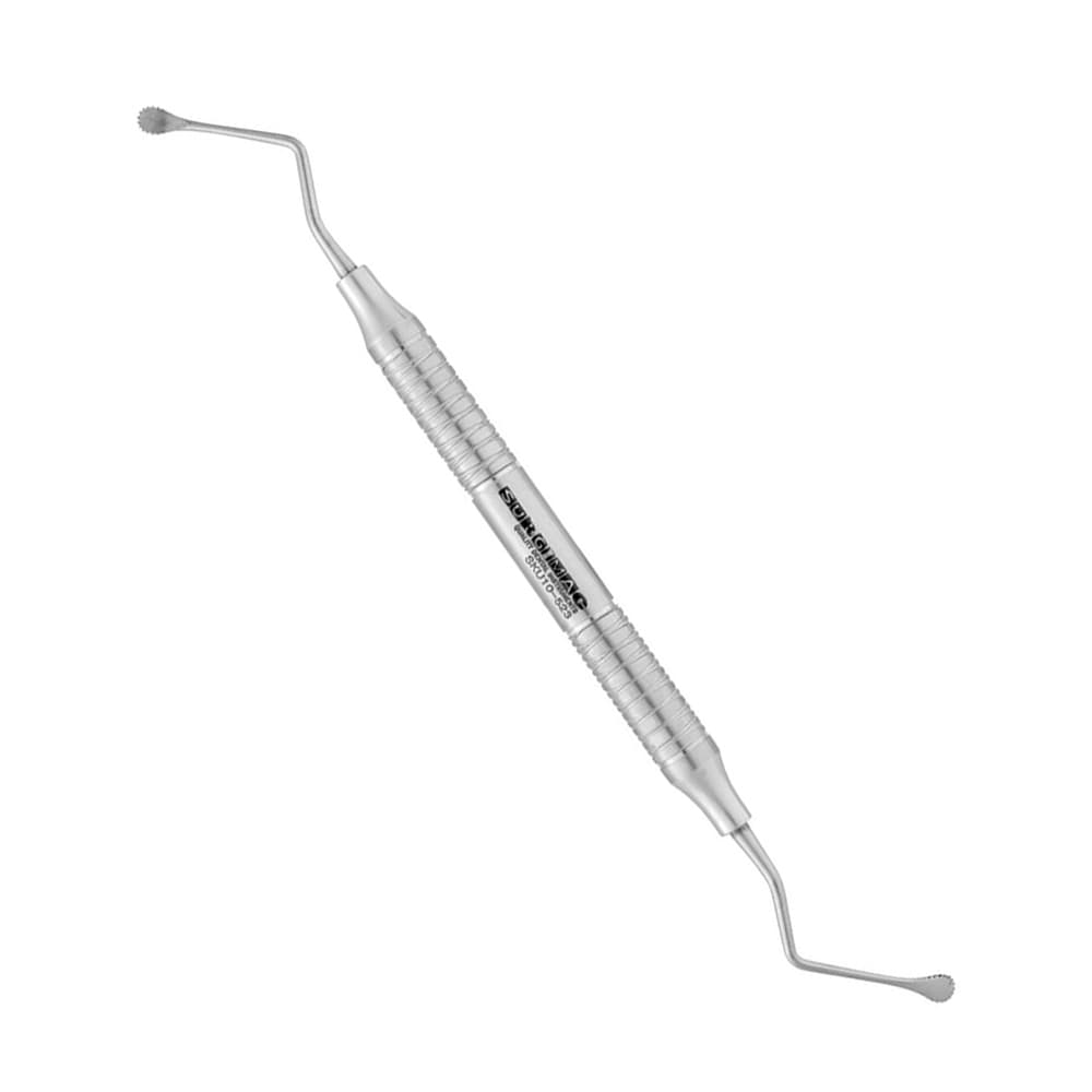 Surgimac Air Series #12 Miller Surgical Curette, Stainless Steel, Serrated Ends, 1/Pk - Air Series Stainless Steel #12 Miller Surgical Curette, Serrated Ends, 1/Pk - Image 1