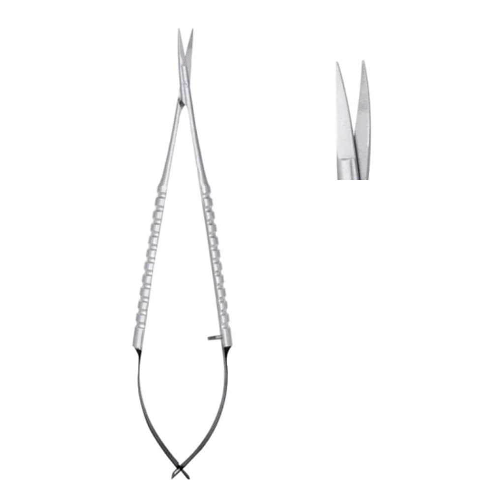 Surgimac Air Series Castroviejo 6.25" Micro Surgery Scissors, Curved, Stainless Steel, 1/Pk - Air Series Castroviejo 6.25" Micro Surgery Scissors, Curved, Stainless Steel, 1/Pk - Image 1