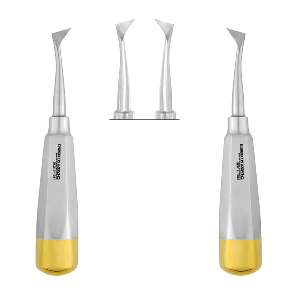 Surgimac Air Series #31 Left & #32 Right Large Cryer Elevator Set, Gold - Stainless Steel, Set of 2 - Air Series #31 Left & #32 Right, Large Cryer Elevator Set, Gold - Stainless Steel, Set of 2 - Image 1