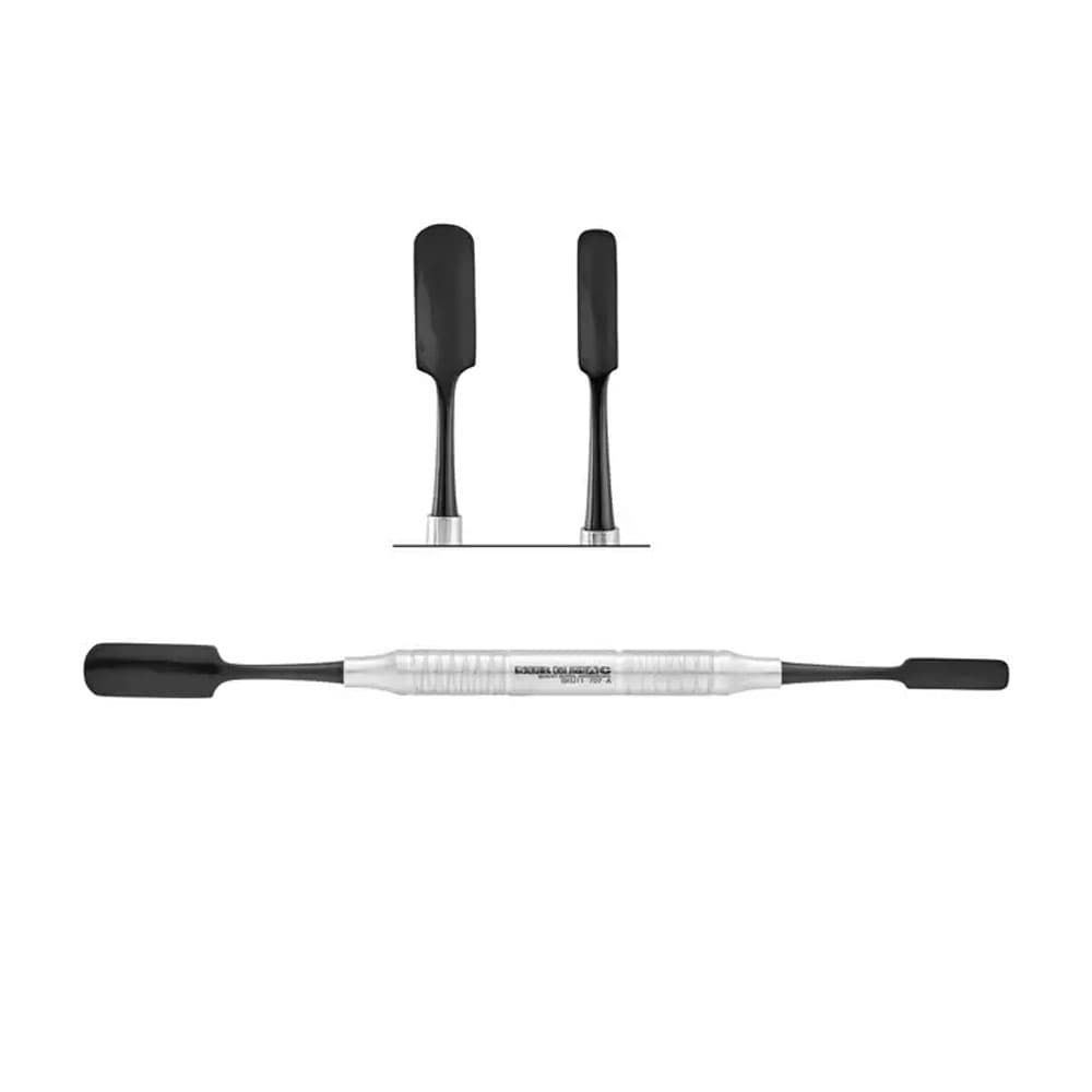 SurgiMac Air Series Bone Graft Scoop with Black (TiN) Tips, 1/Pk - Air Series Bone Graft Scoop with Black (TiN) Tips, 1/Pk - Image 1