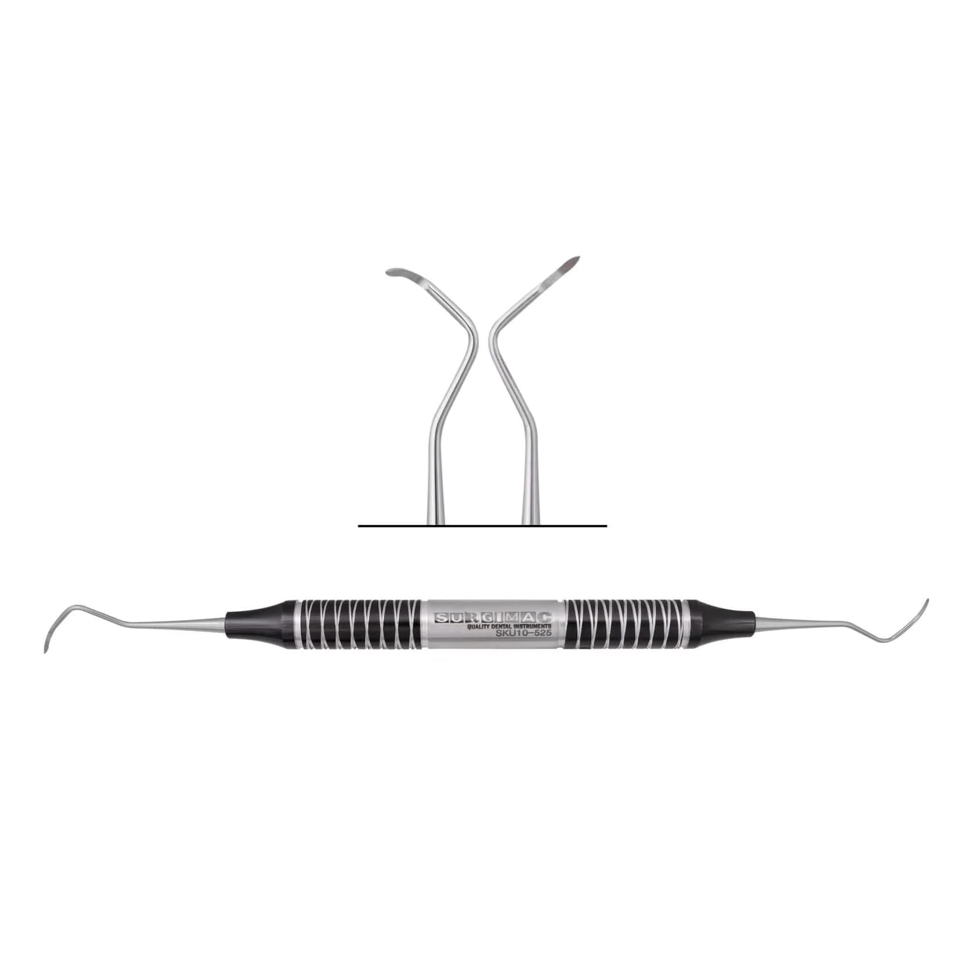 Surgimac Air Series #13/14 McCall Curette, Black (TiN) Stainless Steel Handle, 1/Pk - Air Series #13/14 McCall Curette, Black (TiN) Stainless Steel Handle, 1/Pk - Image 1