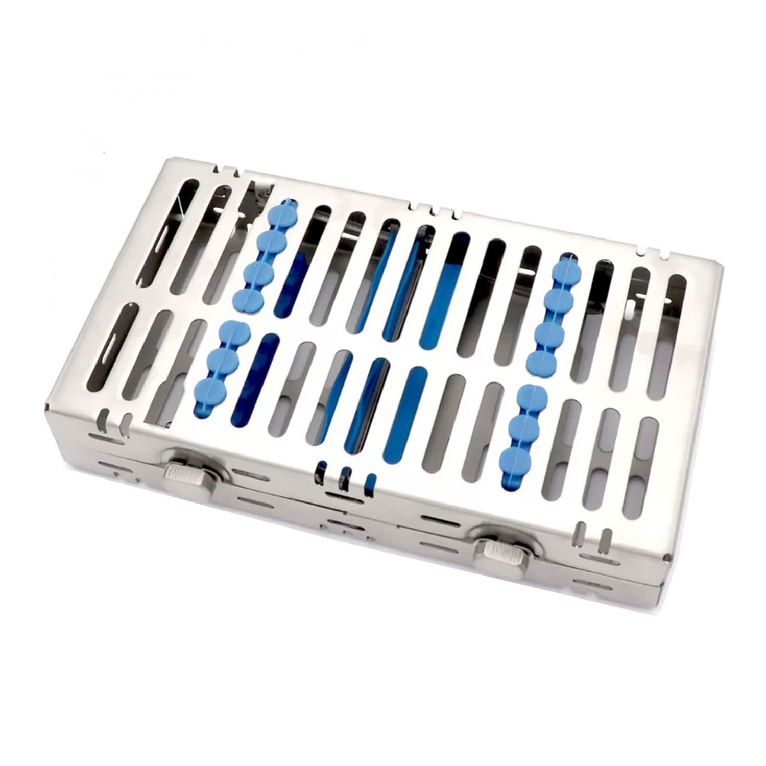 Air Series Sterilization Cassette for 14 Instruments, Stainless Steel with Silicone Holders, 1/Pk - Air Series Sterilization Cassette for 14 Instruments, Stainless Steel with Silicone Holders,1/Pk - Image 1