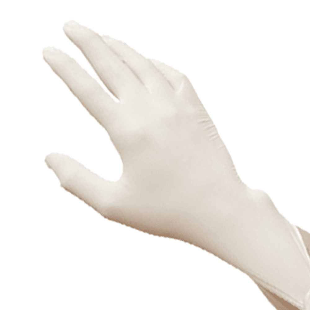 MaxTouch Powder Free Latex Exam Gloves, Extra Small, White, 100/Box, Case of 10 Boxes - MaxTouch Powder Free Latex Exam Gloves, Extra Small, White, 100/Box, Case of 10 - Image 1
