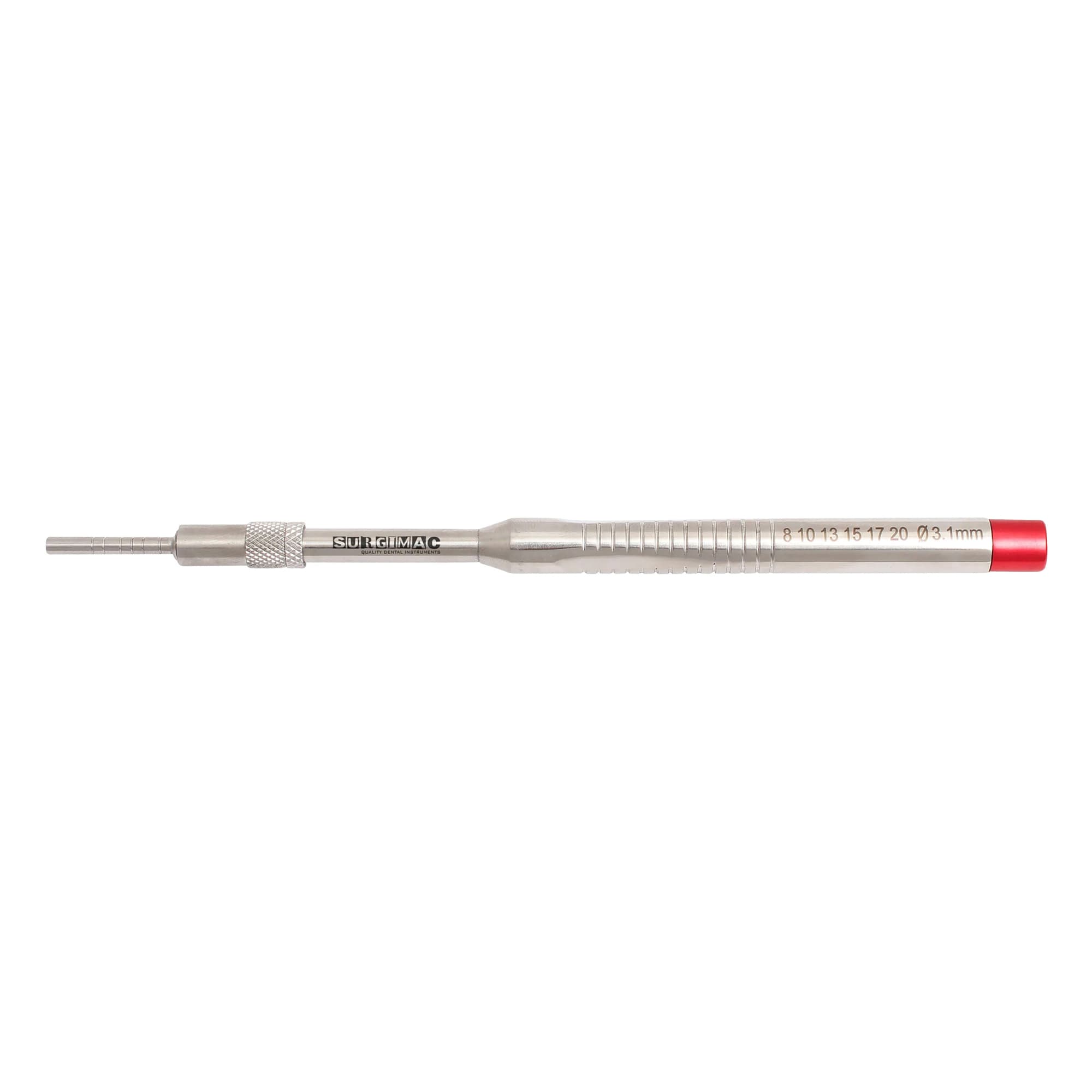 Pro Series Straight Sinus Osteotome, Concave 3.1mm Diameter, L-Key Stops, 1/Pk - Pro Series Straight Sinus Osteotomes, Concave 3.1mm Diameter, L-Key Stops, 1/Pk - Image 1