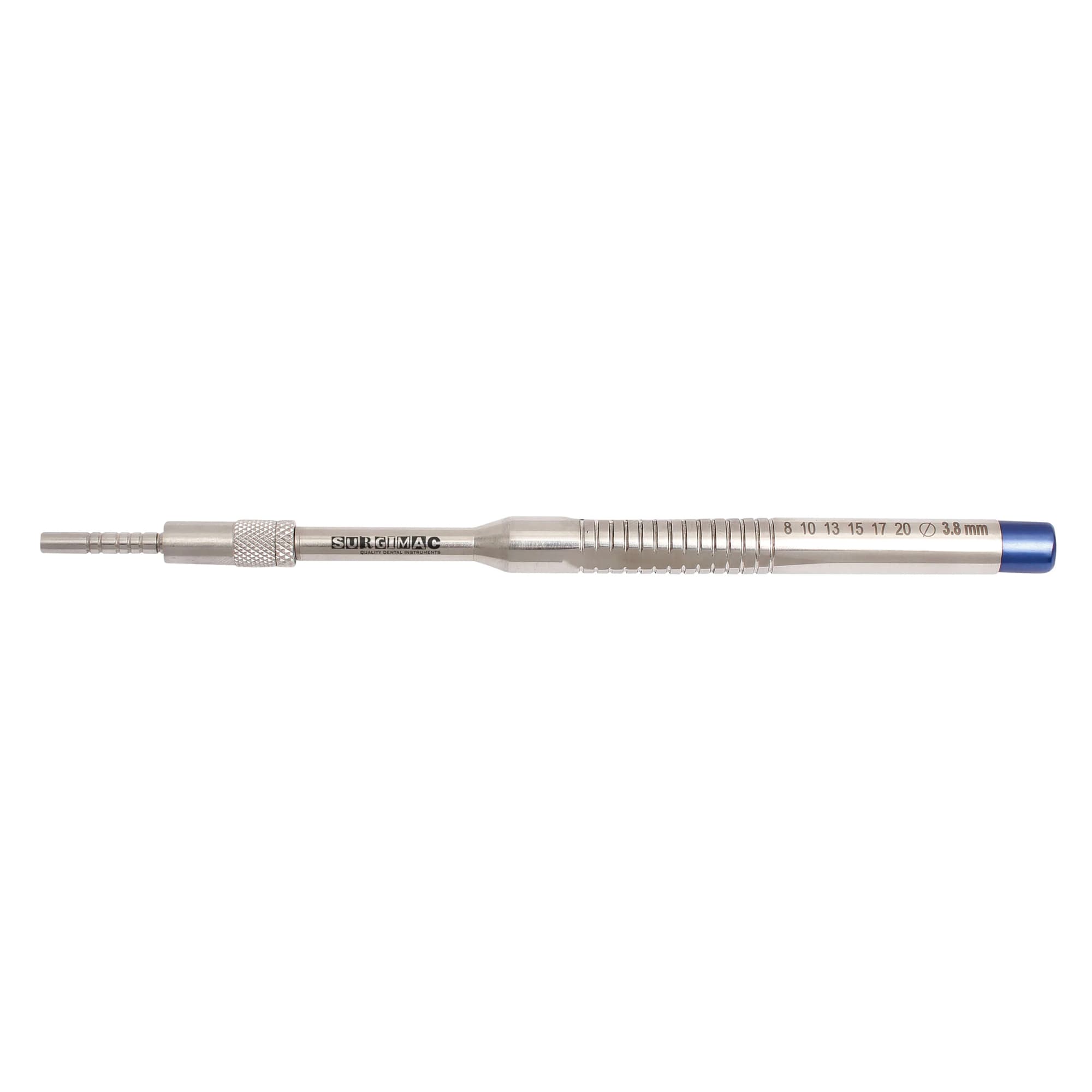 SurgiMac Pro Series Straight Sinus Osteotome, Concave 3.8mm Diameter, L-Key Stops, 1/Pk - Pro Series Straight Sinus Osteotomes, Concave 3.8mm Diameter, L-Key Stops, 1/Pk - Image 1