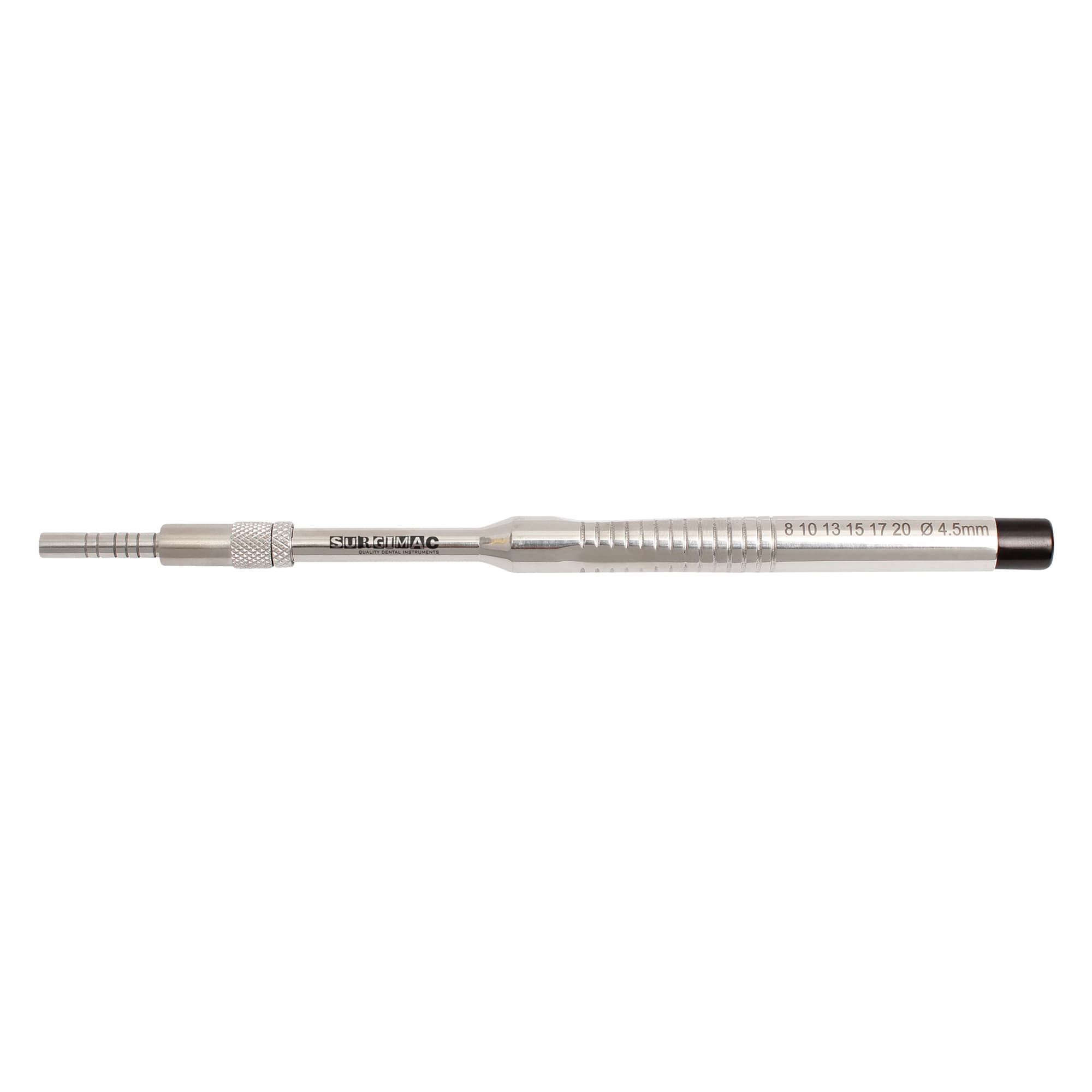 Pro Series Straight Sinus Osteotome, Concave 5.0mm Diameter, L-Key Stops, 1/Pk - Pro Series Straight Sinus Osteotomes, Concave 5.0mm Diameter, L-Key Stops, 1/Pk - Image 1