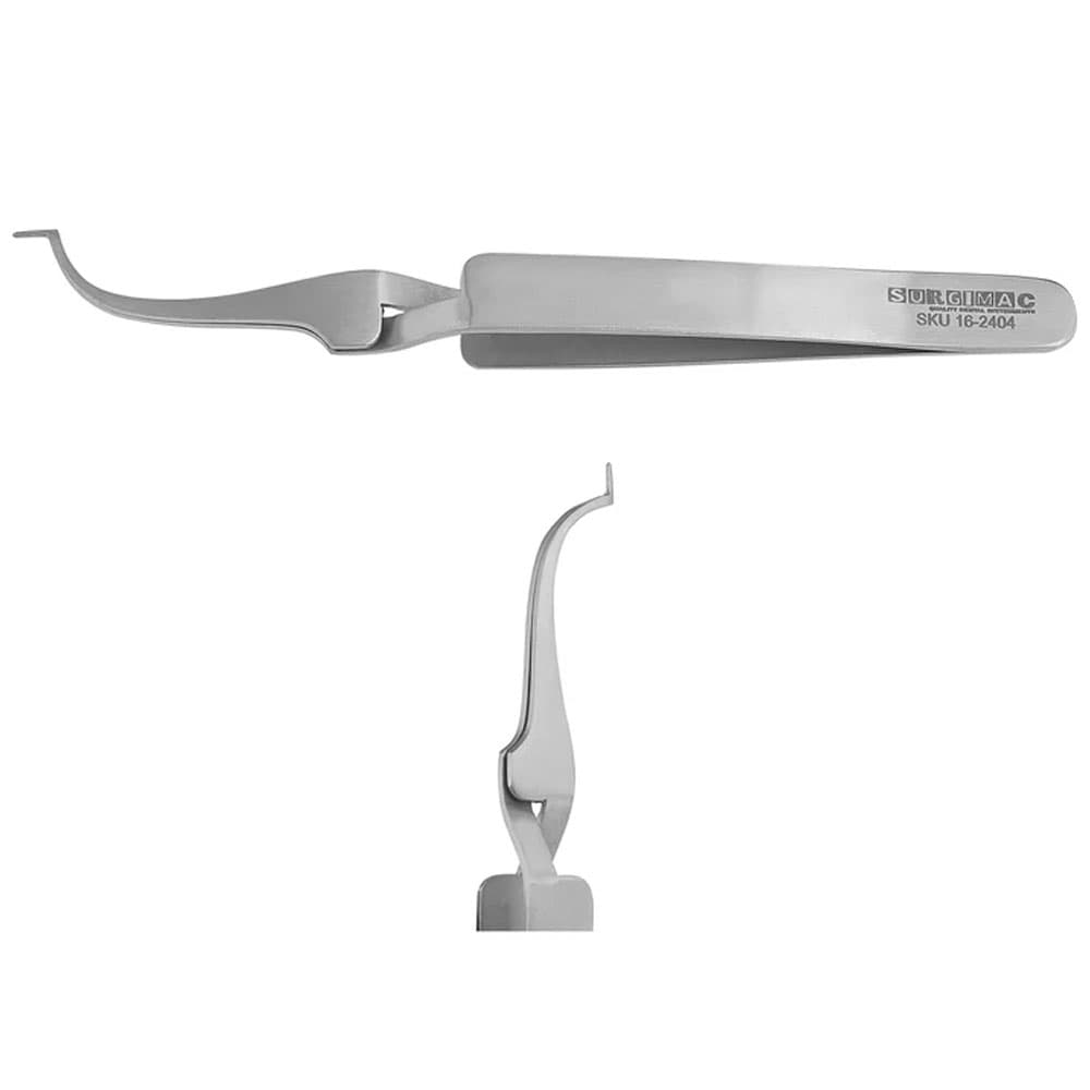 Pro Series Stainless Steel Slim Buccal Tube Bonder Tweezers, Serrated Tips, 1/Pk - Pro Series Stainless Steel Slim Buccal Tube Bonder Tweezers, Serrated Tips, 1/Pk - Image 1