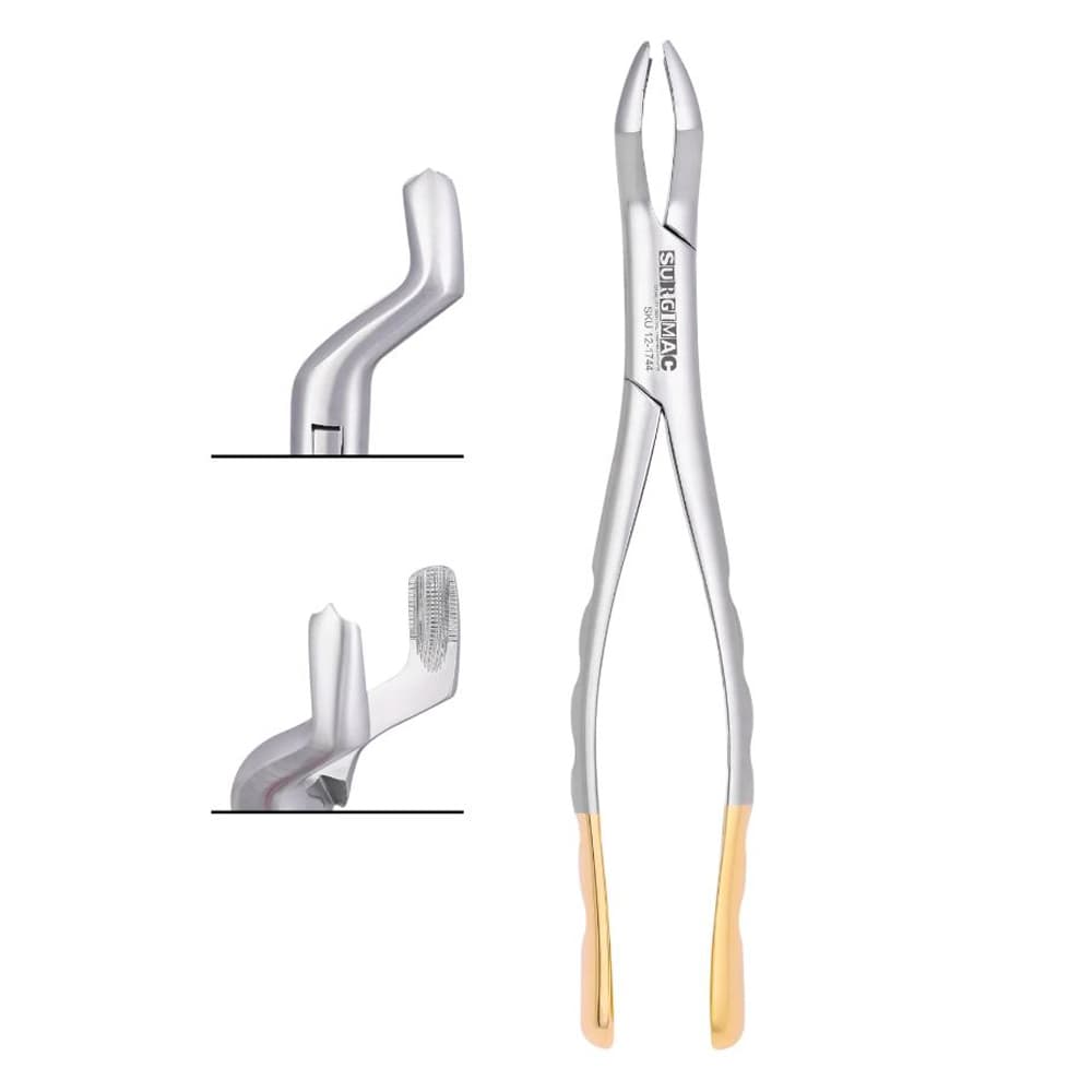 SurgiMac #53L Universal Extracting Forceps for Upper Left 1st & 2nd Molars, Stainless Steel, American Pattern - SurgiMac #53L Universal Extracting Forceps for Upper Left 1st & 2nd Molars - Image 1