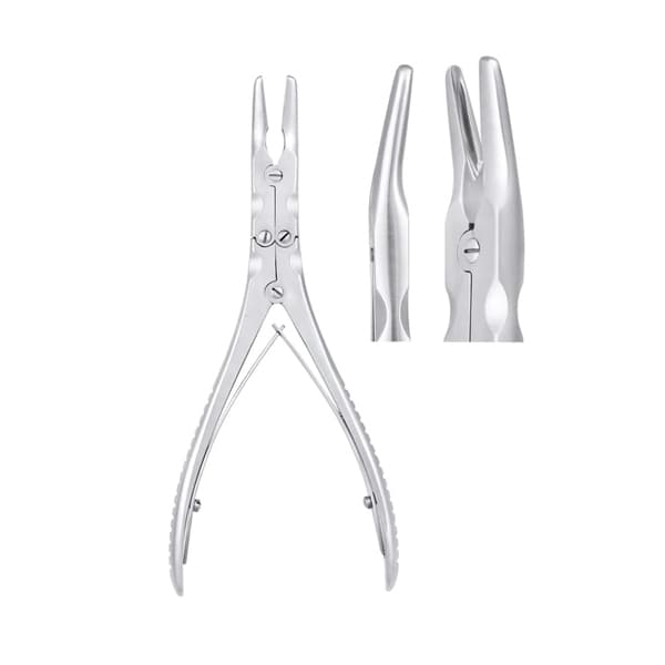 SurgiMac Beyer Bone Rongeur, Double Action Hinged 15 Degrees, 18mm/3mm, 7" - SurgiMac Beyer Bone Rongeur, Double Action Hinged 15 Degrees. 18mm/3mm, 7" - Image 1
