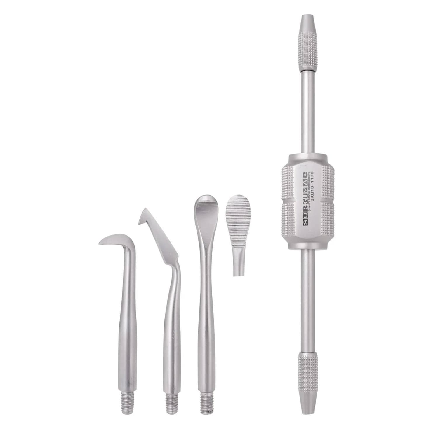 SurgiMac Morrell-Type Crown Remover with 3 Attachable Points & 1 Wrench - SurgiMac Morrell-Type Crown Remover with 3 Attachable Points & 1 Wrench - Image 1