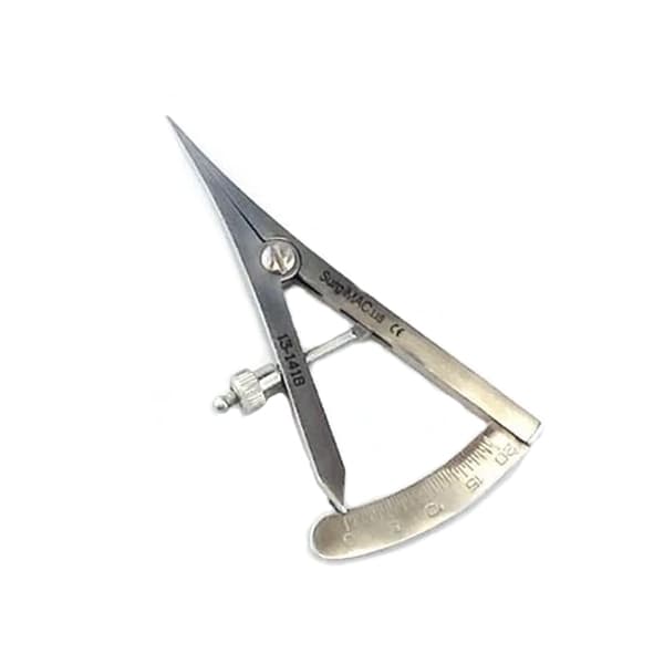 SurgiMac 3.5" Castroviejo Caliper Measuring Gauge, 1/Pk - SurgiMac 3.5" Castroviejo Caliper Measuring Gauge, 1/Pk - Image 1
