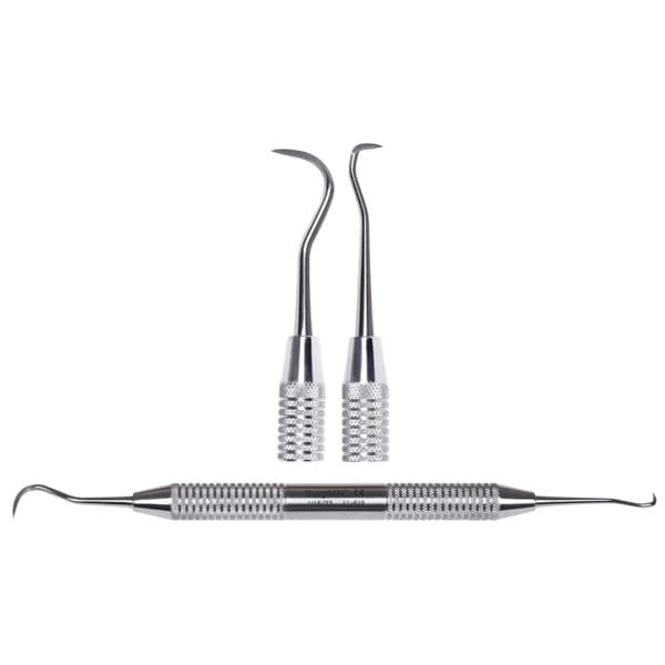 SurgiMac #U15/33 Double-Ended Sickle Scaler, Easy-Grip Stainless Steel Handle, 1/Pk - SurgiMac #U15/33 Double-Ended Sickle Scaler, 1/Pk. Easy-grip stainless steel - Image 1