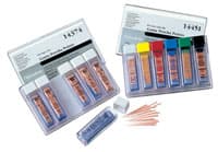 SybronEndo X-Fine (XF) Tapered Gutta Percha Points, Box of 6 Vials of 20 Points (120 Points Total) - SybronEndo X-Fine (XF) Tapered Gutta Percha Points. Box of 6 Vials of 20 Points - Image 1