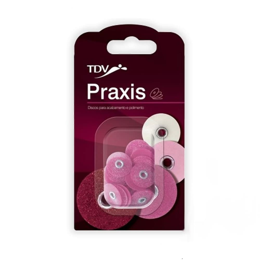 Praxis Sandpaper Discs, 3/8" Diameter, Medium Grit, Pop-On Mandrel, 85/Pk - Praxis Sandpaper Discs 3/8" - MEDIUM 85/Pk. POP-ON. For composite restoration - Image 1