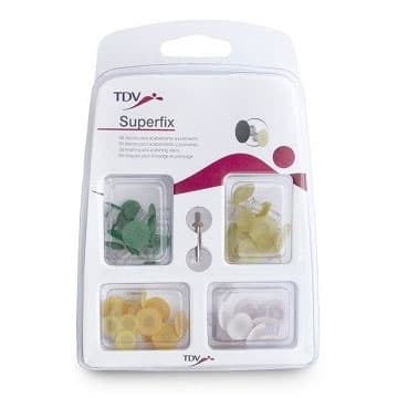 Superfix Sandpaper Discs, Medium Grit, 50 Discs with Contra-Angle Mandrel - Superfix Sandpaper Discs - 50 MEDIUM Discs + Mandrel CONTRA-ANGLE - Image 1